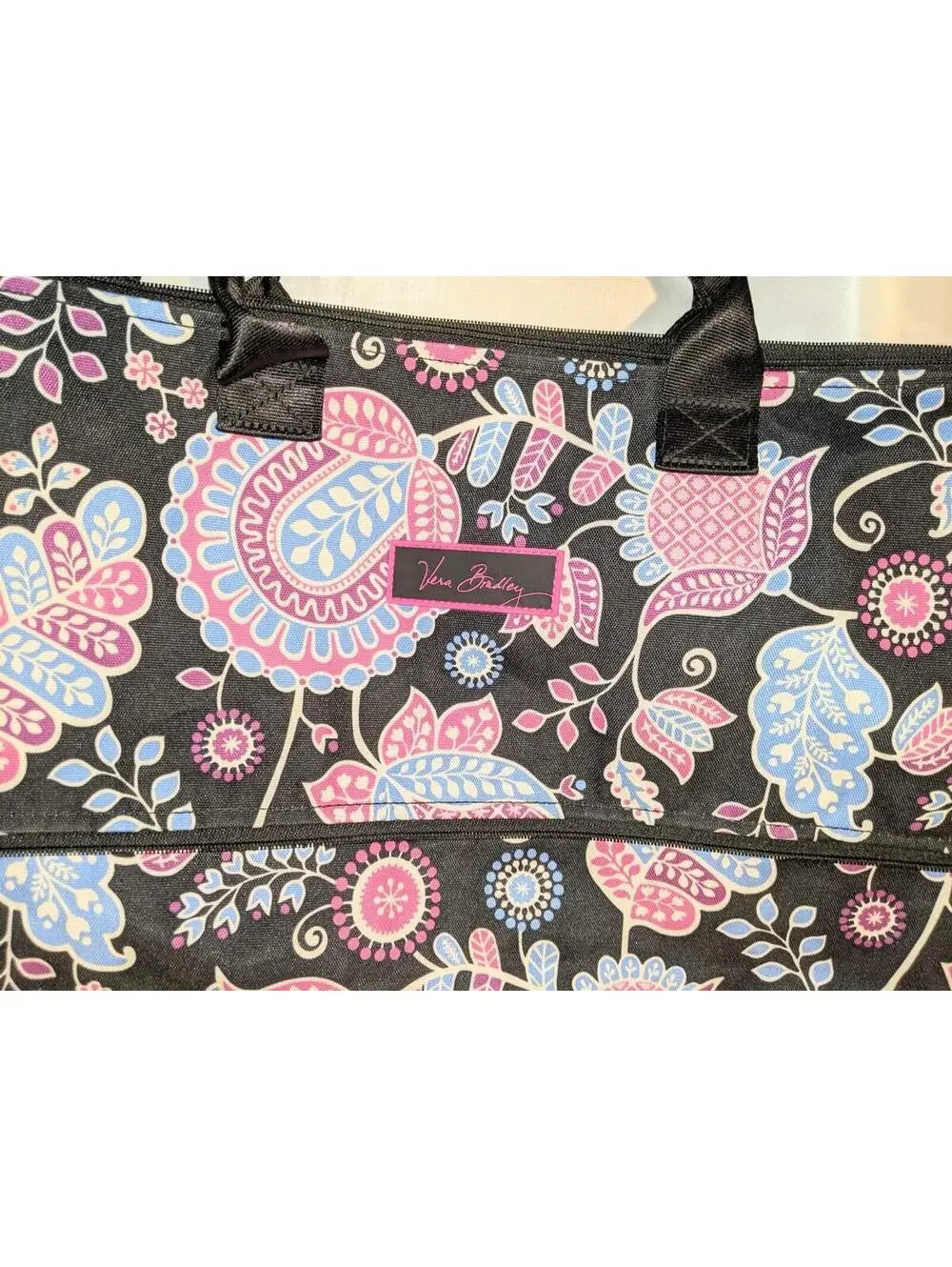 Vera Bradley Lighten Up Expandable Travel Weekend Bag Large Tote Alpine Floral - Picture 2 of 9